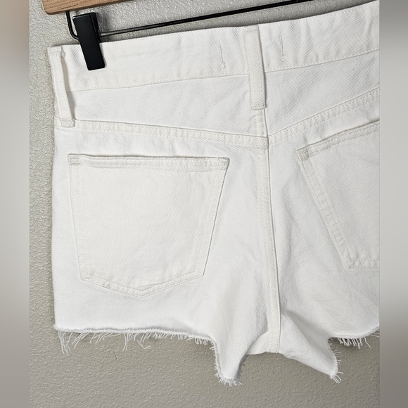 Madewell NWT White Relaxed Denim Jean Shorts - Picture 11 of 13